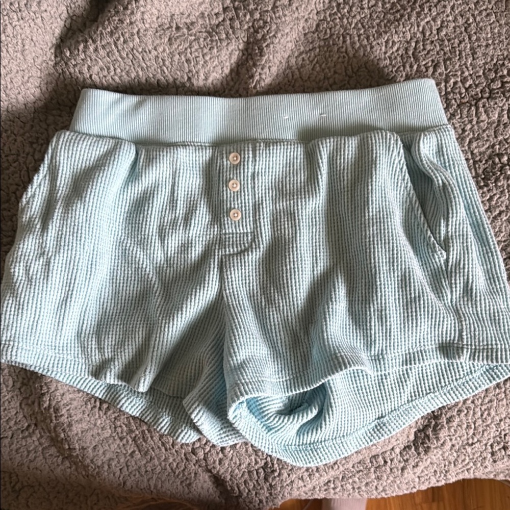 Auden High Waist Light Blue Women's Shorts